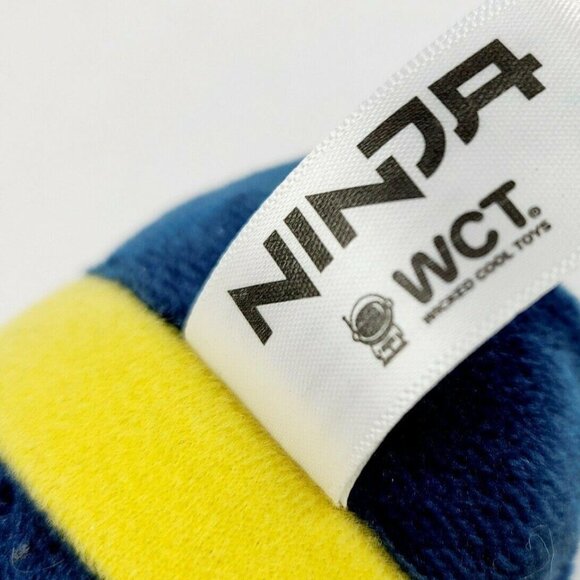 WCT Wicked Cool Toys Ninja Keychain 4 inch Plush Character Head Backpack Clip On - Picture 3 of 4